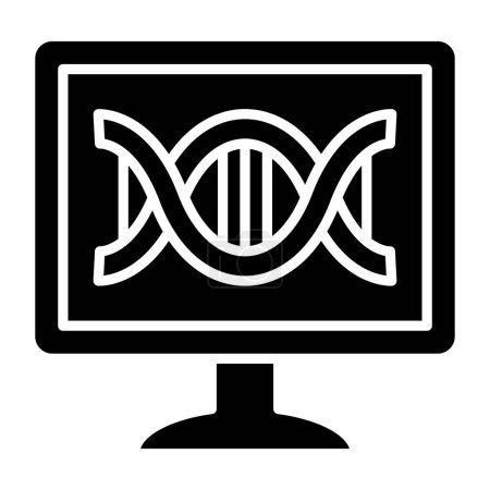 Ilustración de Icono de ADN vector ilustración - Imagen libre de derechos