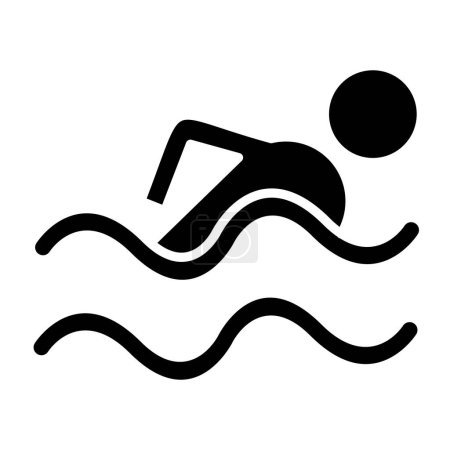 Illustration for Swimming pool. web icon - Royalty Free Image