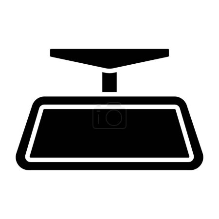 Ilustración de Weight scale icon. outline illustration of scales vector icons for web - Imagen libre de derechos