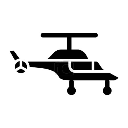 Ilustración de Un helicóptero. icono web ilustración simple - Imagen libre de derechos