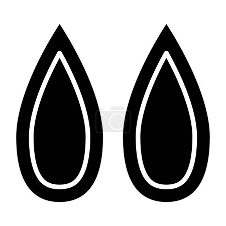Illustration for Water drop icon. outline illustration of oil pump vector icons for web - Royalty Free Image
