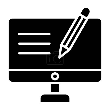 Illustration for Computer. web icon simple design - Royalty Free Image