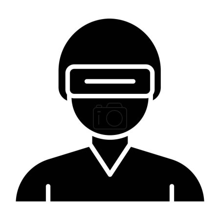 Téléchargez les illustrations : Icône de la réalité virtuelle, illustration vectorielle - en licence libre de droit