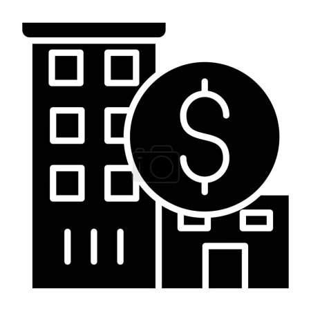Ilustración de Hotel presupuesto icono, vector de ilustración - Imagen libre de derechos