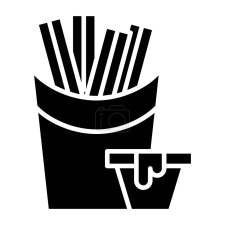 Illustration for Churros  icon, vector illustration - Royalty Free Image