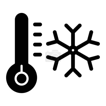 Ilustración de Icono de hipotermia, ilustración vectorial - Imagen libre de derechos