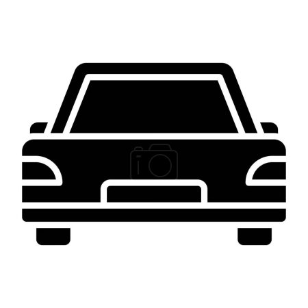 Téléchargez les illustrations : Icône de voiture, illustration vectorielle - en licence libre de droit