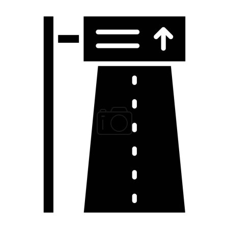 Ilustración de Icono de la ruta, ilustración vectorial - Imagen libre de derechos