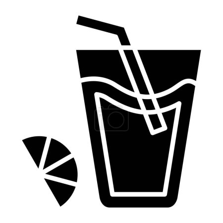Ilustración de Icono de zumo de naranja, vector ilustración diseño simple - Imagen libre de derechos