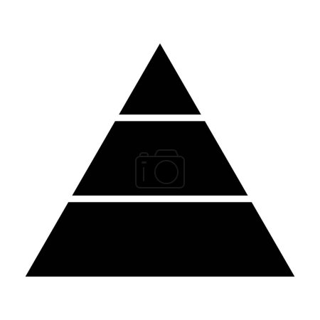 Téléchargez les illustrations : Pyramide. icône web illustration simple - en licence libre de droit