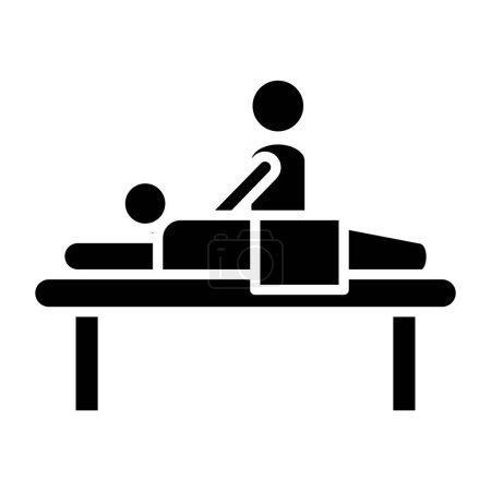 Illustration for Massage icon, vector illustration simple design - Royalty Free Image
