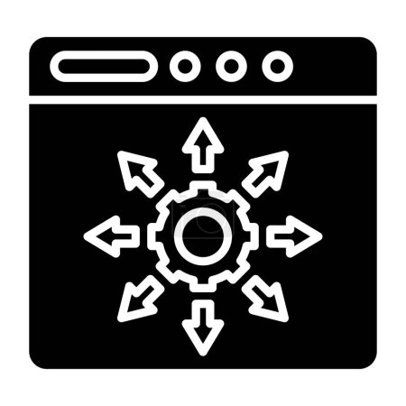 Illustration for Functionality simple icon, vector illustration - Royalty Free Image