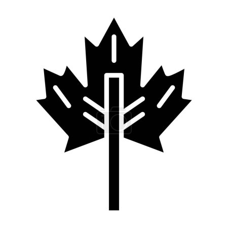 Illustration for Maple leaf. web icon simple illustration - Royalty Free Image