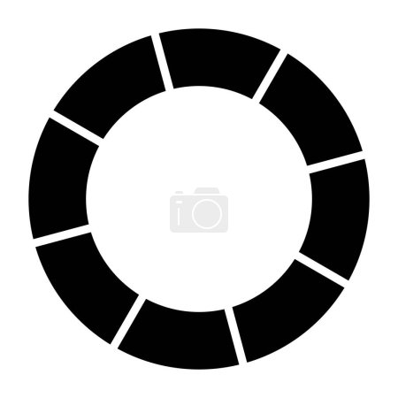 Illustration for Lifebuoy icon. simple illustration of life buoy vector icons for web - Royalty Free Image
