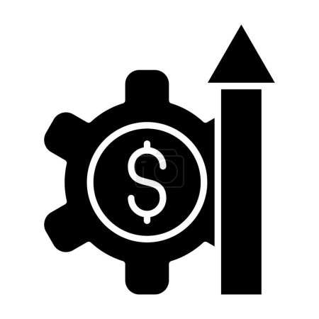 Illustration for Growth Hacking simple icon, vector illustration - Royalty Free Image