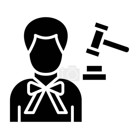 Illustration for Lawyer icon vector illustration - Royalty Free Image