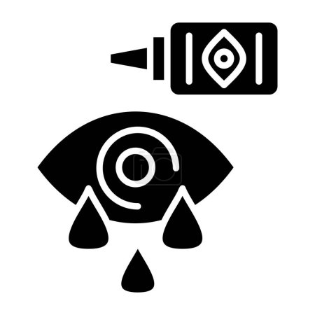 Illustration for Artificial Tears simple icon, vector illustration - Royalty Free Image
