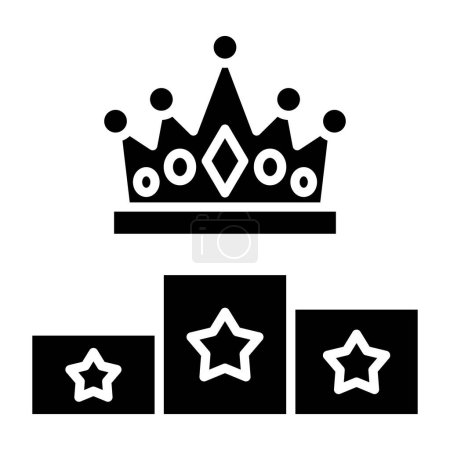 Ilustración de Icono de corona, ilustración vectorial - Imagen libre de derechos