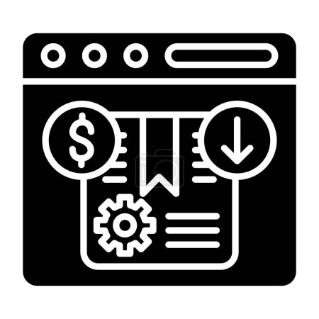 Illustration for Estimated Import Fees simple icon, vector illustration - Royalty Free Image