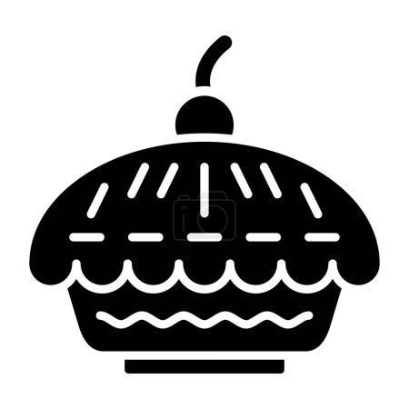 Téléchargez les illustrations : Gâteau. icône web illustration simple - en licence libre de droit