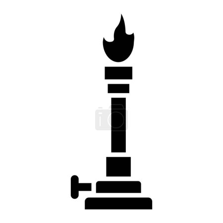 Illustration for Bunsen Burner simple icon, vector illustration - Royalty Free Image
