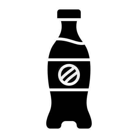Illustration for Cola Bottle. web icon simple illustration - Royalty Free Image