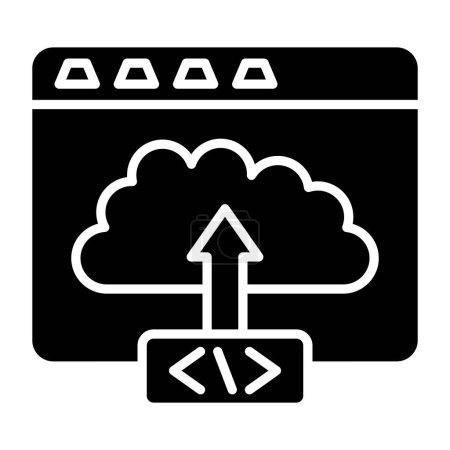 Ilustración de Icono de implementación de código, ilustración vectorial - Imagen libre de derechos