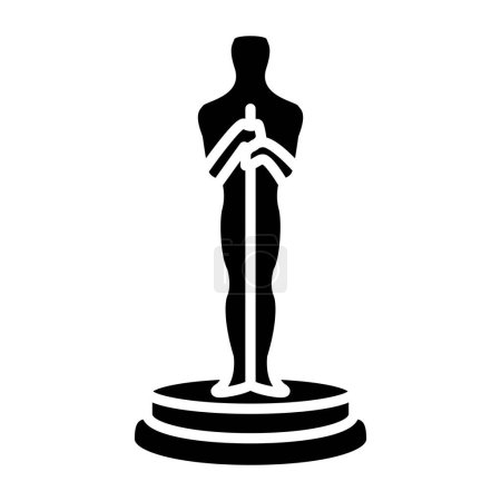 Illustration for Oscar Award icon, vector illustration - Royalty Free Image