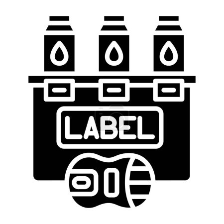 Ilustración de Estante electrónico icono de etiquetado, ilustración de vectores - Imagen libre de derechos
