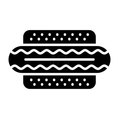 Téléchargez les illustrations : Icône Hot Dog, illustration vectorielle - en licence libre de droit