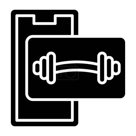 Illustration for Barbell simple icon, vector illustration - Royalty Free Image