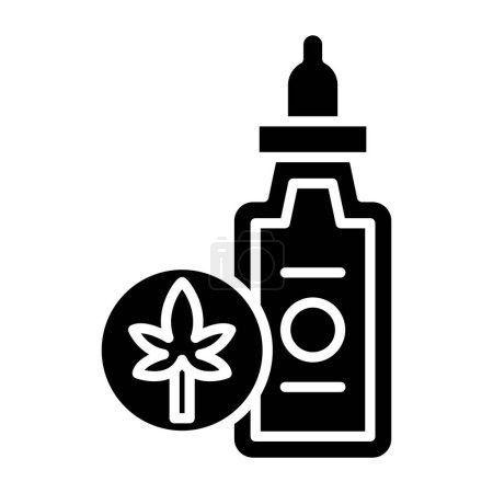 Illustration for Cbd Oil simple icon, vector illustration - Royalty Free Image