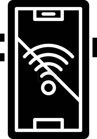 Illustration for Signal Wifi Off simple icon, vector illustration - Royalty Free Image
