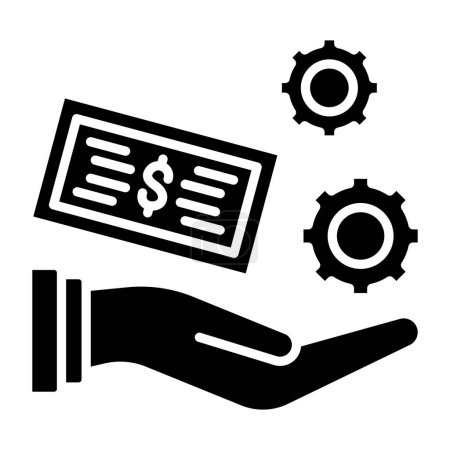 Illustration for Service Charge simple icon, vector illustration - Royalty Free Image