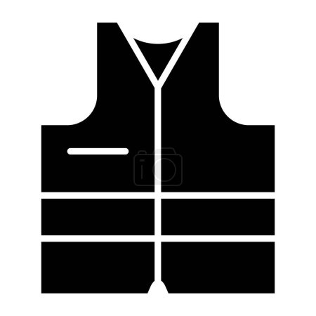 Ilustración de Chaleco salvavidas icono simple, vector de ilustración - Imagen libre de derechos