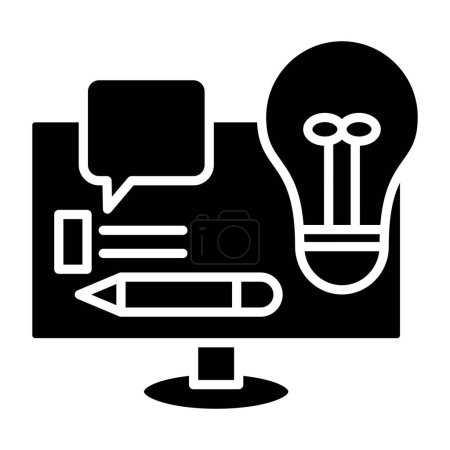 Illustration for Brand Strategy simple icon, vector illustration - Royalty Free Image