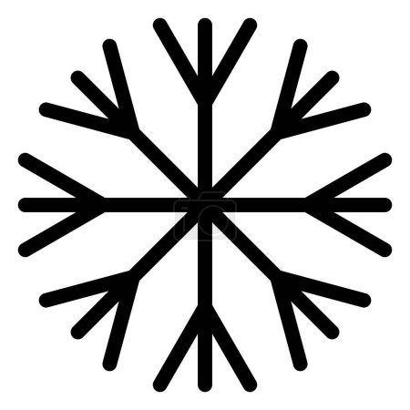Téléchargez les illustrations : Flocon de neige. icône web illustration simple - en licence libre de droit