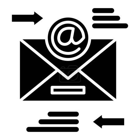 Téléchargez les illustrations : Email icône de transfert illustration vectorielle - en licence libre de droit