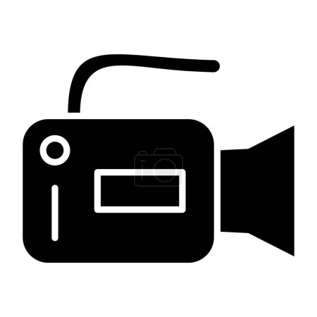 Téléchargez les illustrations : Caméra vidéo. illustration simple - en licence libre de droit