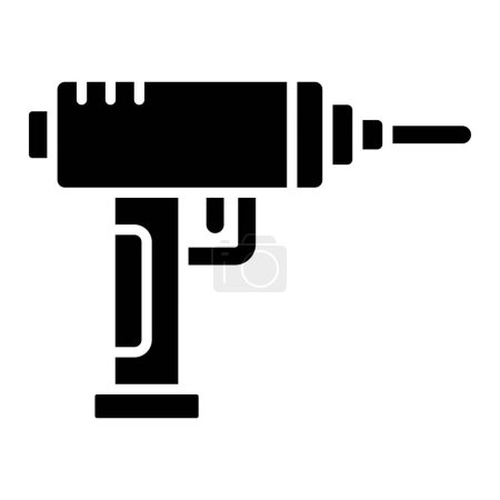 Ilustración de Icono de la máquina de perforación. ilustración vectorial - Imagen libre de derechos