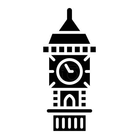 Téléchargez les illustrations : Big Ben. icône web illustration simple - en licence libre de droit