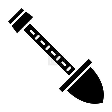 Illustration for Shovel vector icon sign illustration - Royalty Free Image