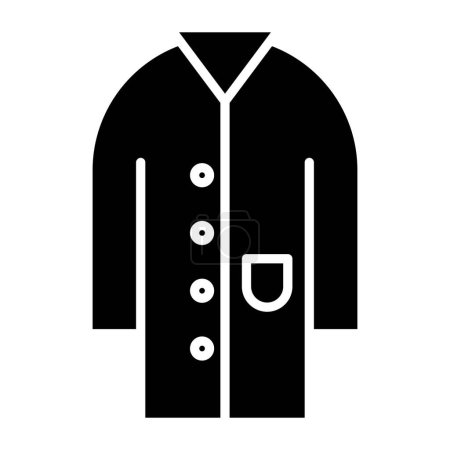 Ilustración de Doctor Coat. icono web ilustración simple - Imagen libre de derechos