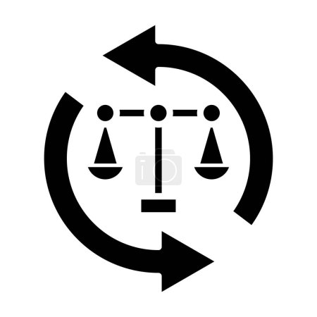 Ilustración de Escala icono vector ilustración - Imagen libre de derechos