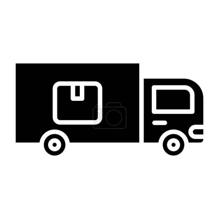 Téléchargez les illustrations : Camion de livraison. conception simple - en licence libre de droit