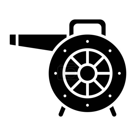Illustration for Air Blowers. web icon vector illustration - Royalty Free Image