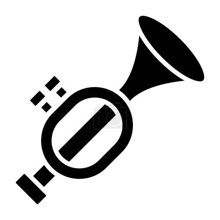 Téléchargez les illustrations : Icône trompette. illustration simple - en licence libre de droit