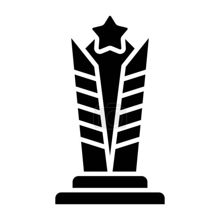 Illustration for Trophy icon. simple illustration of winner award vector icons for web - Royalty Free Image