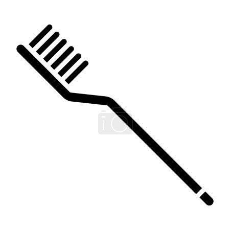 Ilustración de Icono del cepillo de dientes. ilustración simple de iconos de vectores de pincel para web - Imagen libre de derechos