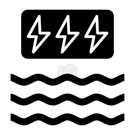 Illustration for Lightning. web icon simple illustration - Royalty Free Image
